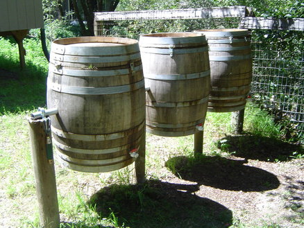 Wine Barrel Compost Bins